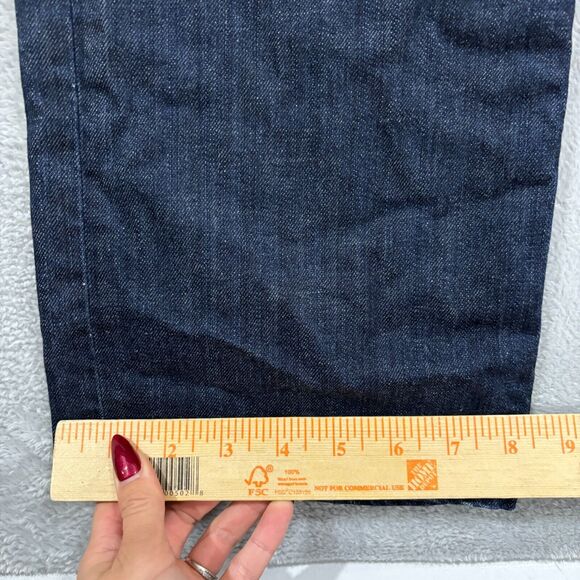 Hudson Wilde Jeans 32x29 Relaxed Straight Button Fly Cotton Blend Dark Wash MEns - Picture 8 of 9